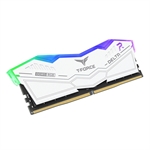 TeamGroup T-Force Delta RGB White - RAM Memory Module, 16GB(1x 16GB), 288-pin DDR5 SDRAM DIMM, for Desktops, 6000MHz, CL38