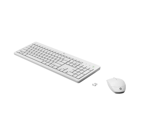 Teclado y Mouse Inalambricos HP 230 Vista Isometrica