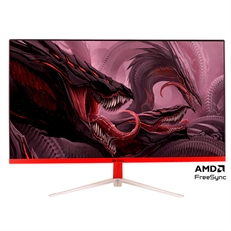 Teros TE-2471G - Gaming Monitor, Curved 3000R, 23.8", FHD 1920 x 1080, VA, 16:9, Refresh Time 165HZ, HDMI, DisplayPort, Black