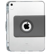 Targus VersaVu Clear  - Funda Folio para iPad, Negro y Transparente, Poliuretano y Policarbonato, 10.9