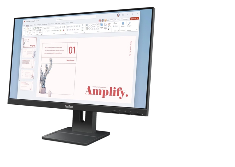 ThinkVision E24-40 Monitor - 64bamar1la - Front Left View