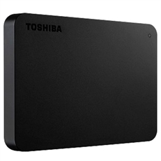 Toshiba Canvio Basics - External Hard Drive, 1TB, Black, HDD, USB 3.0