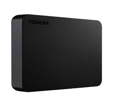 Toshiba Canvio Basics - External Hard Drive, 4TB, Black, HDD, USB 3.0