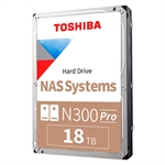 Toshiba NAS N300 Pro - Disco Duro Interno, 18TB, 7200rpm, 3.5", 512MB Cache