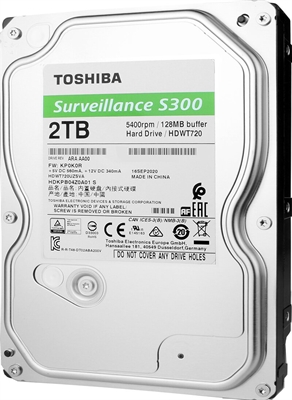 Toshiba Surveillance S300 HDWT720UZSVA back view