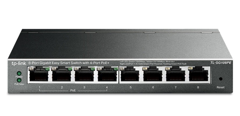 tp-link - tl-sg108pe - vista frontal