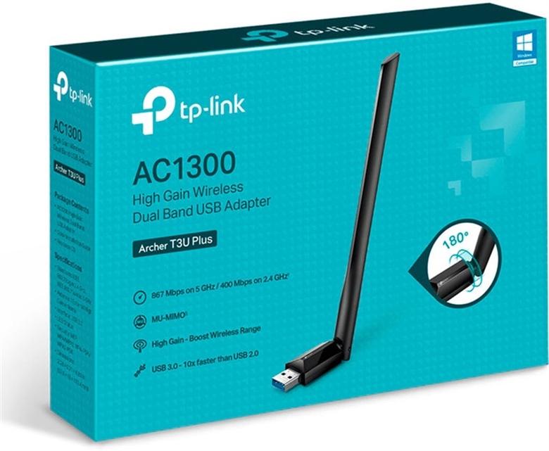 TP-LINK ARCHERT3U PLUS USB Wireless Network Adapter Box