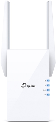 TP-Link RE605X - Wi-Fi range extender - 1GbE - Wi-Fi 6 - 2 4 GHz 5 GHz - in Wall Front View1