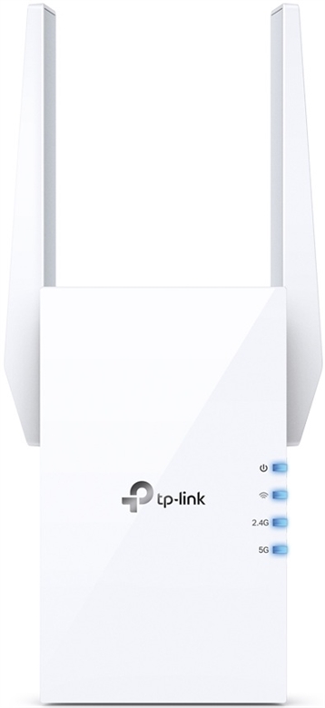 TP-Link RE605X - Wi-Fi range extender - 1GbE - Wi-Fi 6 - 2 4 GHz 5 GHz - in Wall Front View1