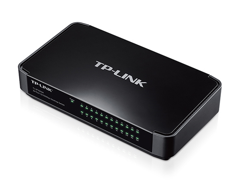 TP Link Switch TL SF1024M 24 Ports 48 Gbps side view