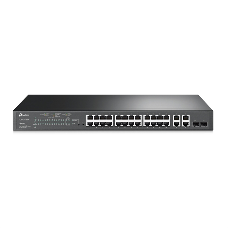 TP-Link Switch TL-SL2428P 24 Ports 128 Gbps front view