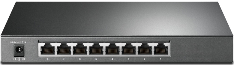 TP LINK TL-SG2008P VISTA TRASERA