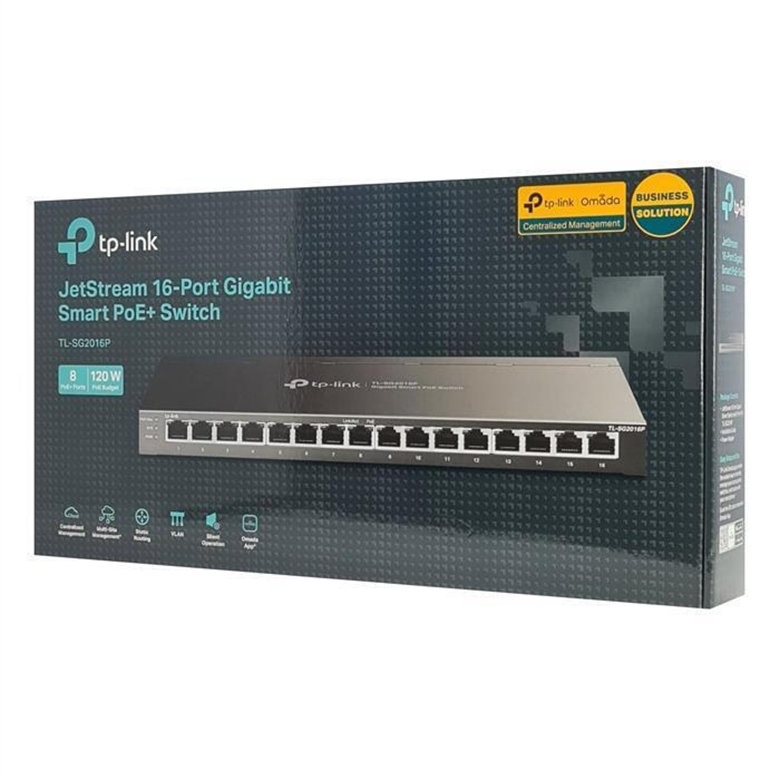 TP-Link TL-SG2016P Smart Switch box view