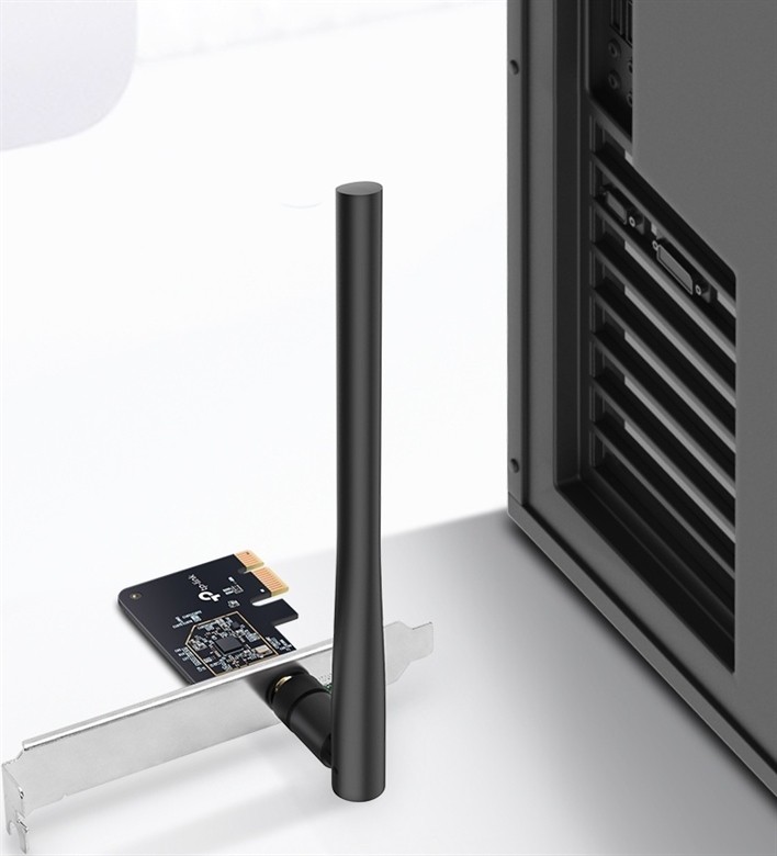 TP-LINK WIFI PCI EXPRESS ADAPTER AC600 DUAL BAND Front View 4