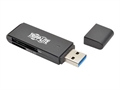TRIPP LITE U352-000-SD Lector de Memoria SD y MicroSD USB 3.0 Vista Isométrica con Tapa
