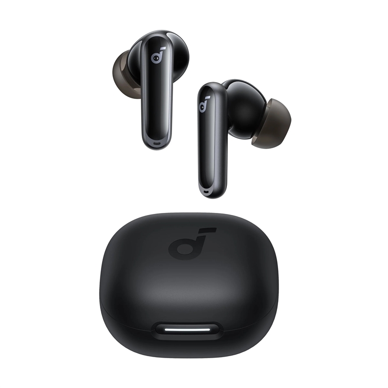 True Wireless Earbuds with Adaptive Noise Cancelling and Smart Charging Case-General View