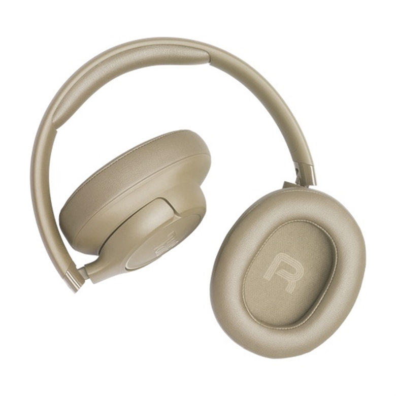 Tune 730BT Wireless Over-Ear Headphones Beige - Lateral View2