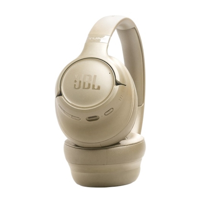 Tune 730BT Wireless Over-Ear Headphones Beige - side View