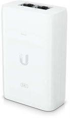 Ubiquiti U-POE-AT - Inyector PoE, Hasta 30W, 48V, 100-240V, Puerto Gigabit LAN