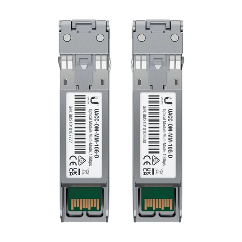 Ubiquiti 10G Multi-Mode Optical Module uacc-om-mm-10g-d-2 back view