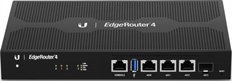 Ubiquiti ER-4 - Switch Administrable Inteligente PoE, 4 Puertos, 4Gbps