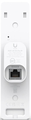 Ubiquiti G3 Reader Pro NFC Reader and Intercom - White - UA-G3-PRO-W - Rear View