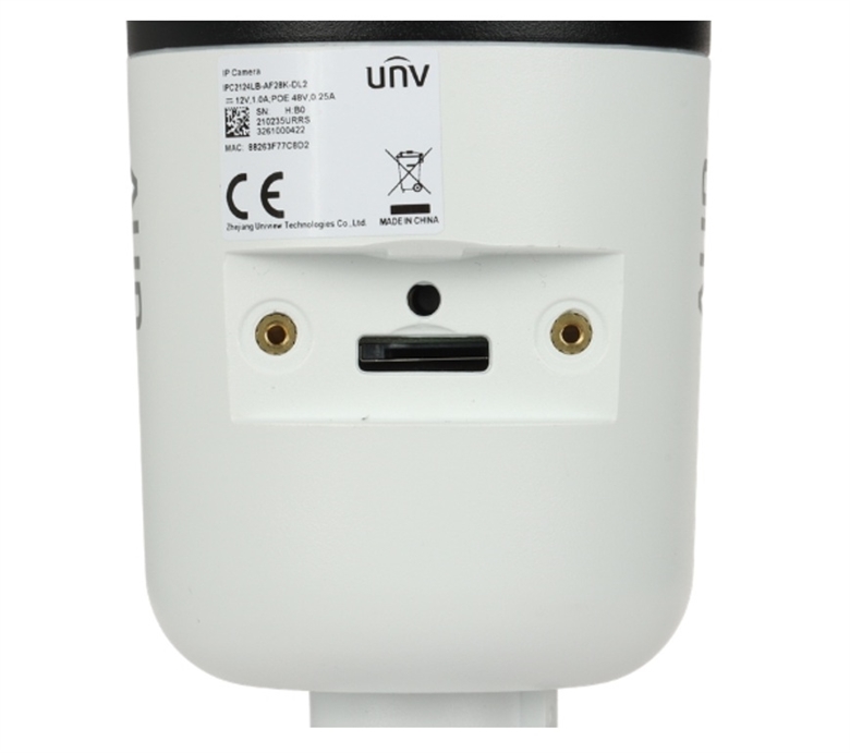 UN-IPC2124LB-AF28K-DL2 4MP Smart Dual-Light IP Bullet Camera-Back View