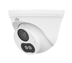 Uniview Easy Series  - IP Turret Camera For Indoors and Outdoors, 4MP, Smart Dual-Light, Built-in Mic, 30m IR/White Light, Manual Angle Adjustment