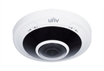 Uniview Prime I Series - Cámara IP Fisheye Domo Fijo 5MP, Visión Panorámica 360, Micrófonos Integrados, Audio Bidireccional, PoE, IK10, IP66