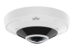 Uniview OmniView Pro Basic Series - Cámara IP Fisheye Domo Fijo 12MP, Visión Panorámica 360, Audio Bidireccional, Heat Map, MicroSD, IP67, IK10