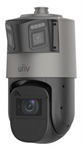 Uniview Pro Series MultiView PTZ - Cámara IP PTZ Multivista 4MP + 6MP, Triple Lente, Zoom Óptico 42X, Wise-ISP, Luz Dual, IR 350m, IP67, IK10