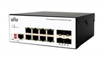 Uniview UN-ISW5000-8GT4GP-POE-IN - Managed Industrial Gigabit PoE+ Switch, 12 Ports, 8 PoE+ Ports, 4 SFP, 120W