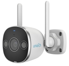 Uniarch Uho-B2D-M5F3D - 5MP Outdoor Bullet IP Security Camera, Wi-Fi, 2.8mm Lens, Dual Light, IP67