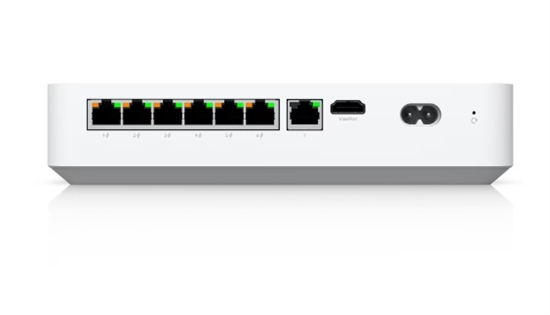 UNVR-Instant Desktop Network Video Recorder with 6-Port PoE Switch-Back View