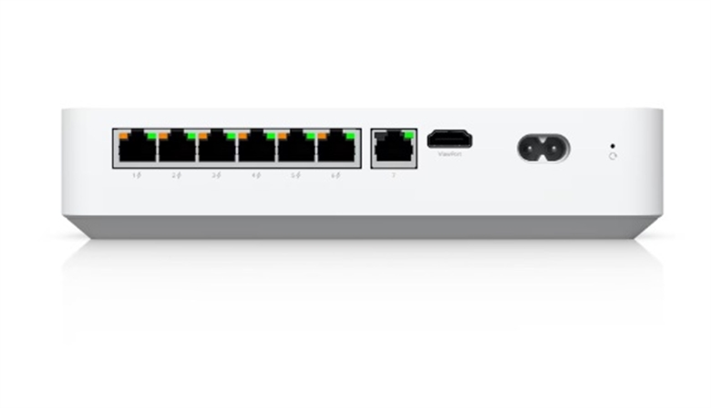 UNVR-Instant Desktop Network Video Recorder with 6-Port PoE Switch-Back View