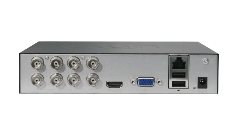 UNXVR30108F 8-Channel Hybrid XVR Recorder-Back View