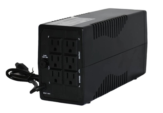 UR750-Plus Black-UPS Interactiva 750VA-Vista Posterior