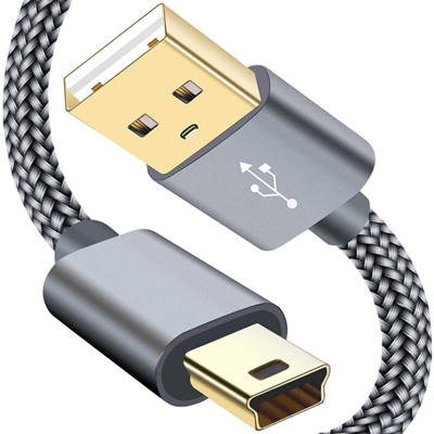 USB-A to Mini gris USB Cables USB Frontal 2