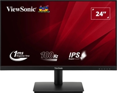ViewSonic VA240-H - Monitor, 24", FHD 1920 x 1080, IPS, Tiempo de Refresco 100Hz, HDMI, DisplayPort, Negro
