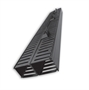 VF-07-100 Negro-Organizador de Cable Vertical de Conducto con Dedos de Doble Cara 1.83m-Vista Lateral