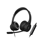 Klip Xtreme KlearCom - Headset, Stereo, Over-ear headband, Wired, USB, 20Hz-20KHz, Black