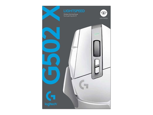 Vista Blanca Caja Logitech G502 X LIGHTSPEED