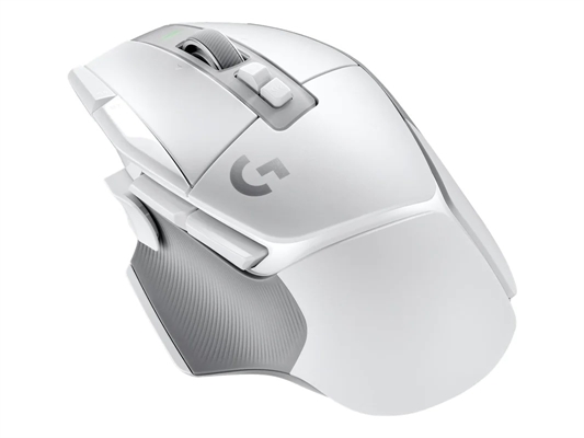 Vista Blanca Frontal Logitech G502 X LIGHTSPEED