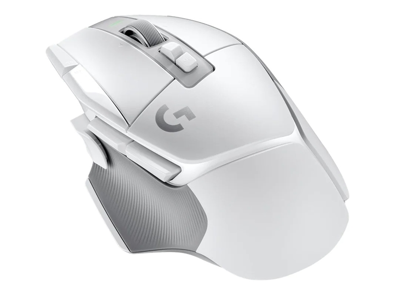 Vista Blanca Frontal Logitech G502 X LIGHTSPEED