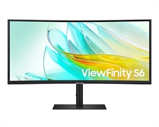 Samsung Viewfinity S6 S65UC - Monitor, 34", ULTRA-WQHD 3440 x 1440, LCD VA, 21:9, Tiempo de Refresco 100Hz, HDMI, DisplayPort, Negro