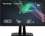 ViewSonic Color Pro - Monitor, 32", 4K 3840 x 2160p, IPS, 16:9, 60Hz Refresh Rate, VA, DisplayPort, HDMI, Black