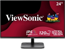 Viewsonic VA2456A-MHD - Monitor, 24", FHD 1920x1080p, IPS, 16:9, 120Hz Refresh Rate, DisplayPort, HDMI, VGA, With Speakers, Black