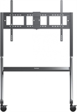 ViewSonic VB-STND-009 - Soporte Delgado con Ruedas para Pantallas, Plateado, 55" a 105", Peso Máximo 120Kg, Hierro y Plastico