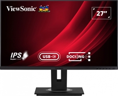 ViewSonic VG2756-2K - Monitor, 27",  QHD 2560 x 1440, IPS, 16:9, 60Hz Refresh Rate, HDMI, DisplayPort, Black