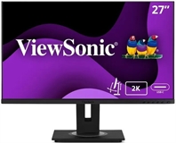 ViewSonic VG2756a-2K - Monitor, 27", QHD 2560 x 1440, IPS LED, 16:9, Tiempo de Refresco 60Hz, HDMI, DisplayPort, Con Altavoces, Negro